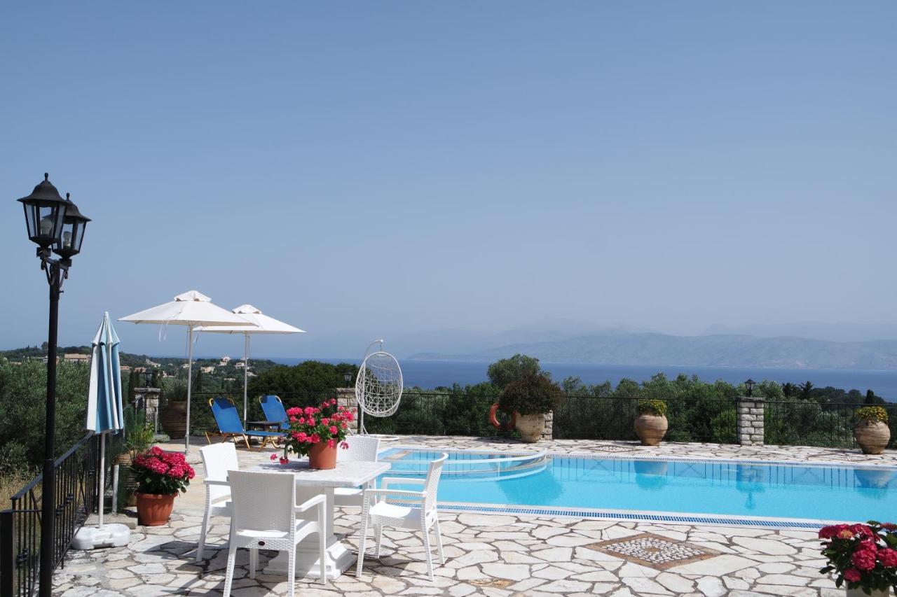 Villa Bacchus Kassiopi Corfu Bagian luar foto